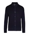 Paolo Pecora Button-down Wool Sweater In Blue