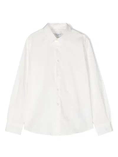 Paolo Pecora Kids' Long-sleve Shirt In White