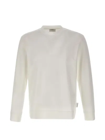 Paolo Pecora Long-sleeves Crew-neck Sweatshirt In White