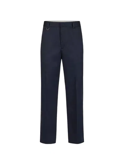 Paolo Pecora Loose-fit Chino Trousers In Blue
