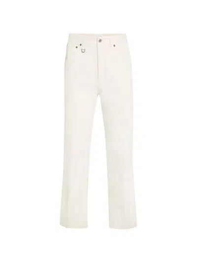 Paolo Pecora Loose-fit Five-pocket Trousers In White