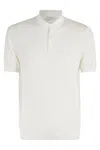 Paolo Pecora White Extra Fine Knit Polo In Panna