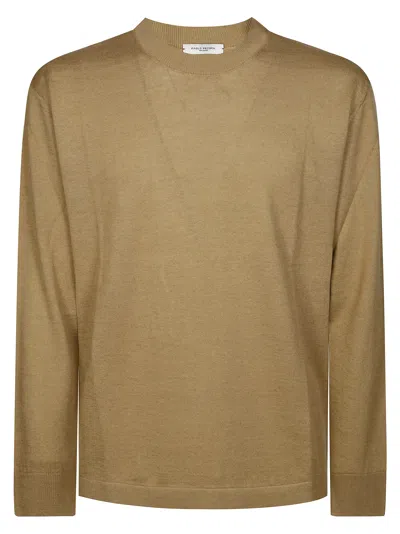 Paolo Pecora Maglia Gc Cot/ Lin In Beige