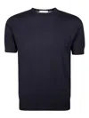 Shop Paolo Pecora Maglia Gc Cotone In Blue