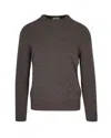 Paolo Pecora Maglia In Lana Vergine Fango Melange In Gray