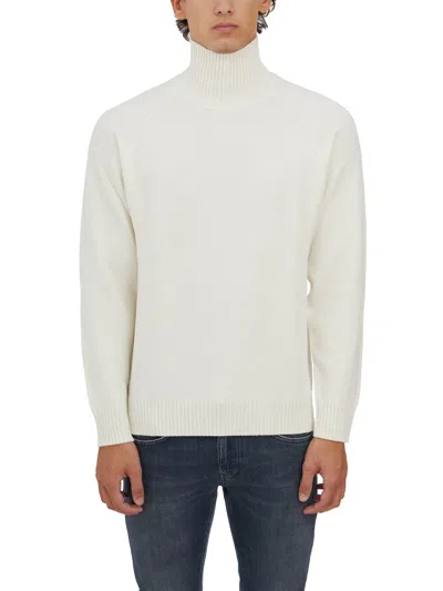 Paolo Pecora Maglia Lupetto In Lana In White