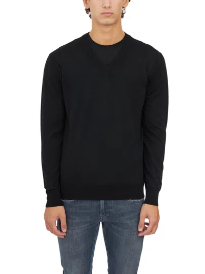Paolo Pecora Maglia Scollo A V In Lana In Black