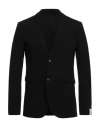 Paolo Pecora Man Blazer Black Size 38 Viscose, Polyamide, Elastane In Black