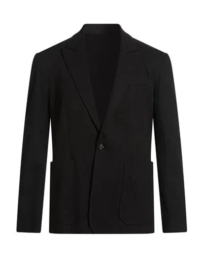 Paolo Pecora Man Blazer Black Size 42 Cotton