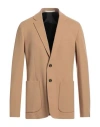 Paolo Pecora Man Blazer Camel Size 38 Viscose, Polyamide, Elastane In Beige