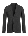 Paolo Pecora Man Blazer Charcoal Size 42 Viscose, Wool, Polyamide, Elastane In Gray