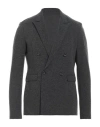 Paolo Pecora Man Blazer Lead Size 42 Viscose, Wool, Polyamide, Elastane In Grey