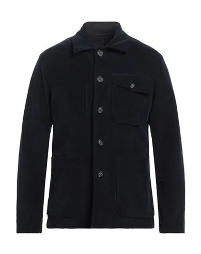 Paolo Pecora Man Blazer Midnight Blue Size 36 Cotton, Elastane
