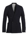Paolo Pecora Man Blazer Midnight Blue Size 38 Polyester, Wool, Elastane