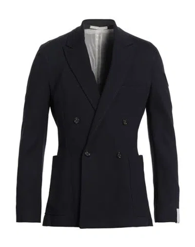Paolo Pecora Man Blazer Midnight Blue Size 38 Polyester, Wool, Elastane
