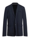 Paolo Pecora Man Suit Jacket Midnight Blue Size 40 Viscose, Polyamide, Elastane In Blue