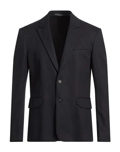 Paolo Pecora Man Blazer Midnight Blue Size 38 Cotton, Linen, Elastane