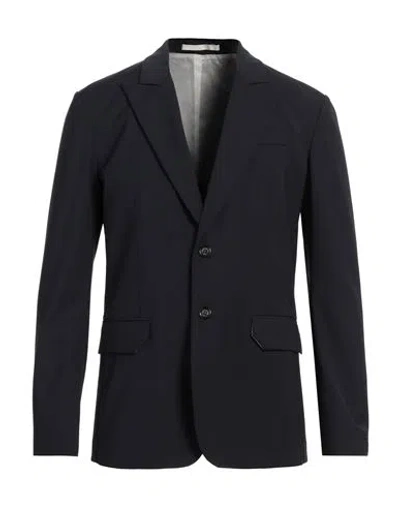 Paolo Pecora Man Blazer Midnight Blue Size 38 Polyester, Wool, Elastane