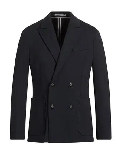 Paolo Pecora Man Blazer Midnight Blue Size 40 Viscose, Polyamide, Elastane