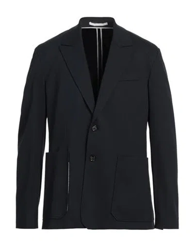 Paolo Pecora Man Blazer Midnight Blue Size 38 Viscose, Polyamide, Elastane In Blue
