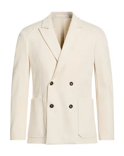 Paolo Pecora Man Blazer Off White Size 38 Viscose, Polyamide, Elastane