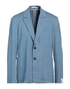 Paolo Pecora Man Blazer Pastel Blue Size 40 Viscose, Polyamide, Elastane