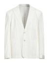 Paolo Pecora Man Blazer White Size 36 Cotton, Elastane In White
