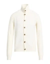 Paolo Pecora Man Cardigan Cream Size Xl Cotton In Neutral