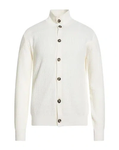 Paolo Pecora Man Cardigan White Size Xl Cotton
