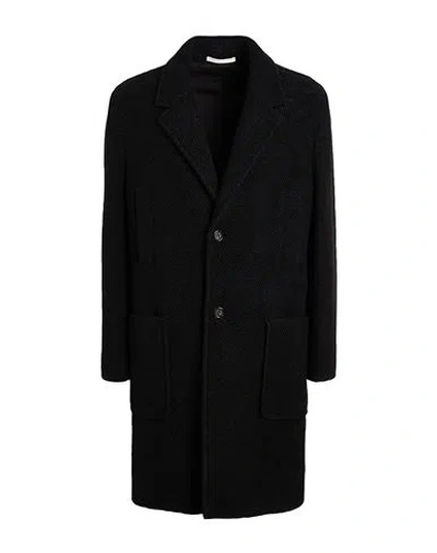 Paolo Pecora Man Coat Black Size 42 Wool, Polyamide