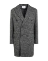 Paolo Pecora Man Coat Lead Size 40 Virgin Wool