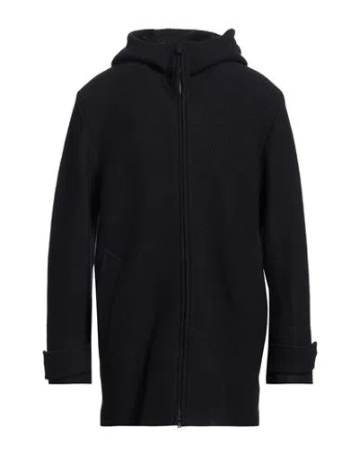 Paolo Pecora Man Coat Midnight Blue Size 38 Virgin Wool