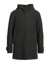 Paolo Pecora Man Coat Military Green Size 42 Virgin Wool