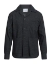 Paolo Pecora Man Denim Shirt Blue Size 40 Cotton, Polyester, Viscose, Elastane In Gray