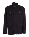 Paolo Pecora Man Jacket Black Size 40 Polyester, Viscose, Elastane In Black