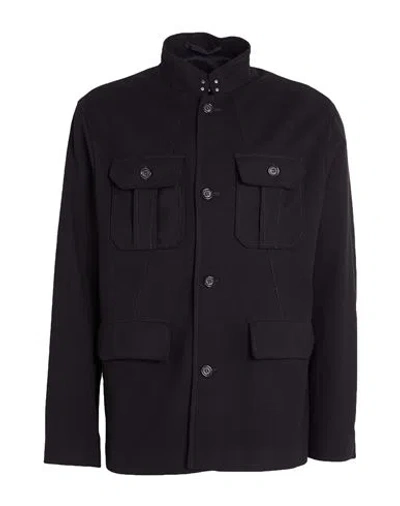 Paolo Pecora Man Jacket Black Size 40 Polyester, Viscose, Elastane