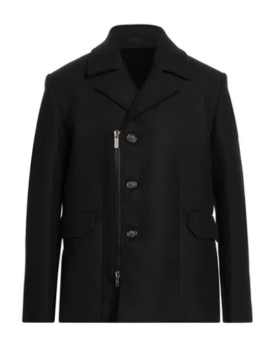 Paolo Pecora Man Jacket Black Size 40 Wool, Polyester, Polyamide, Acrylic