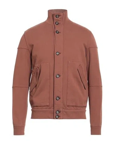 Paolo Pecora Man Jacket Brown Size M Cotton