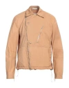 Paolo Pecora Man Jacket Camel Size 38 Polyamide In Beige