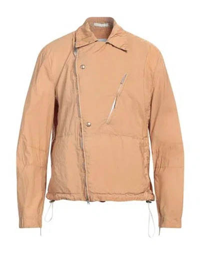 Paolo Pecora Man Jacket Camel Size 38 Polyamide In Beige