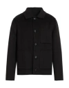 Paolo Pecora Man Jacket Dark Brown Size 40 Polyester, Wool