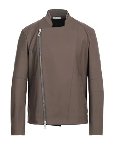 Paolo Pecora Man Jacket Dove Grey Size 42 Polyester, Wool, Elastane, Virgin Wool