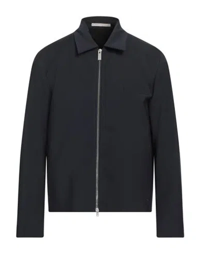 Paolo Pecora Man Jacket Midnight Blue Size 42 Polyester, Wool, Elastane