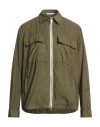 Paolo Pecora Man Jacket Military Green Size 38 Polyamide