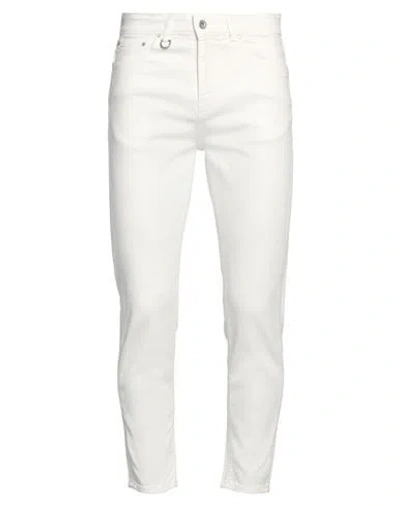 Paolo Pecora Man Jeans White Size 34 Cotton, Elastane