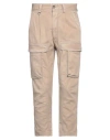 Paolo Pecora Man Pants Beige Size 28 Cotton, Elastane In Beige