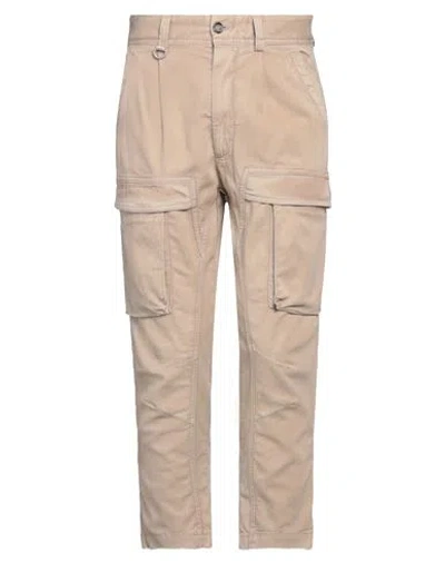 Paolo Pecora Man Pants Beige Size 28 Cotton, Elastane