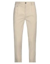 Paolo Pecora Man Pants Beige Size 34 Cotton, Elastane