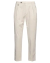 Paolo Pecora Man Pants Beige Size 32 Cotton, Elastane In Sand