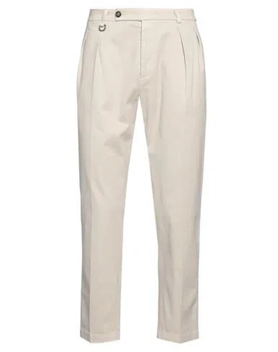 Paolo Pecora Man Pants Beige Size 32 Cotton, Elastane In Sand